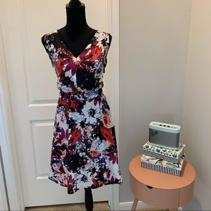 Vera Wang Fit and Flare Dress Floral